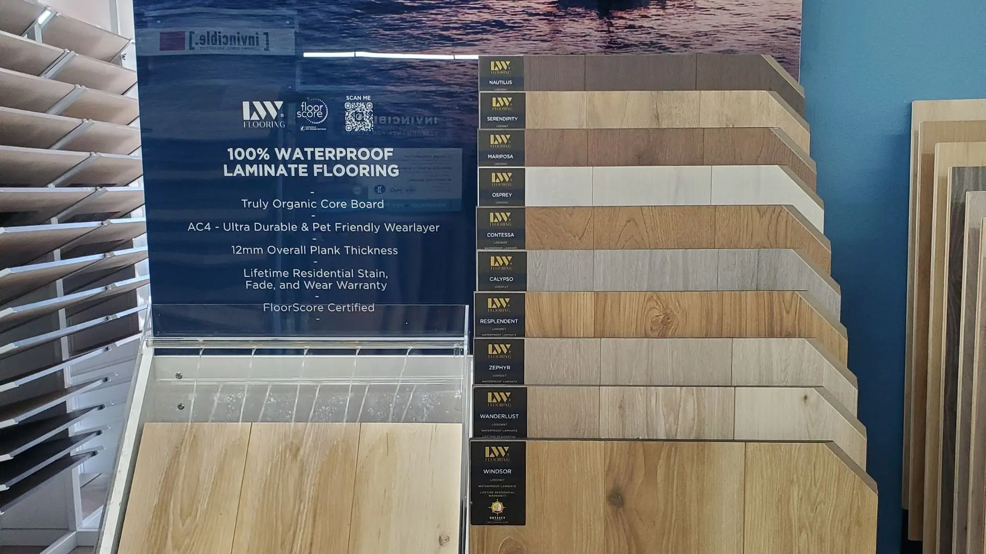 waterproof flooring display